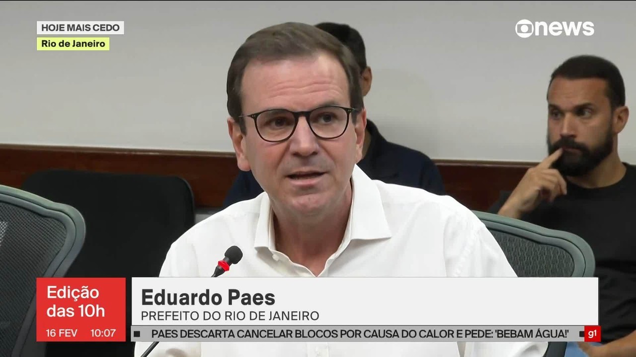 Paes descarta cancelar blocos por causa do calor e pede: 'Bebam água!'