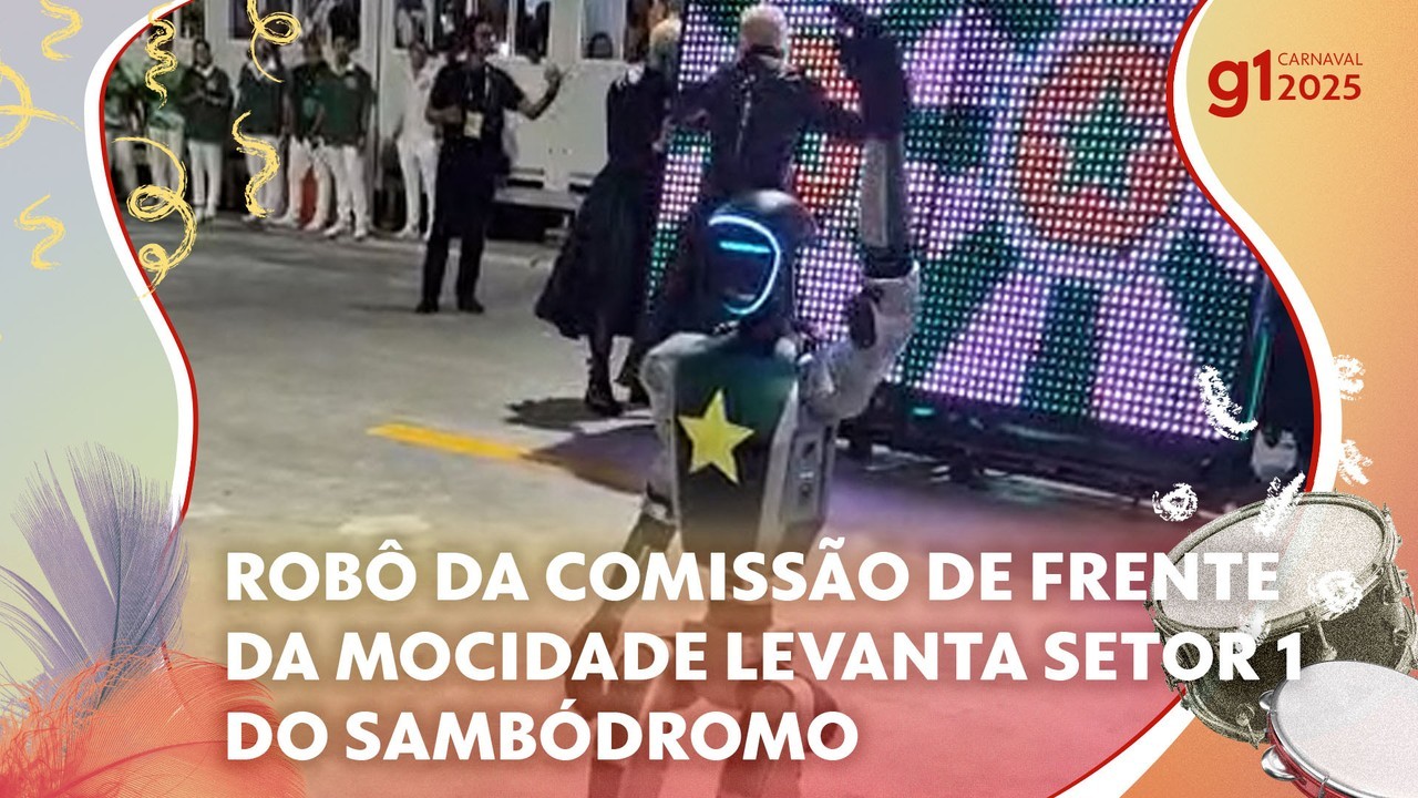 Robô que dá tchau e painéis com IA: os segredos da comissão hi-tech da Mocidade