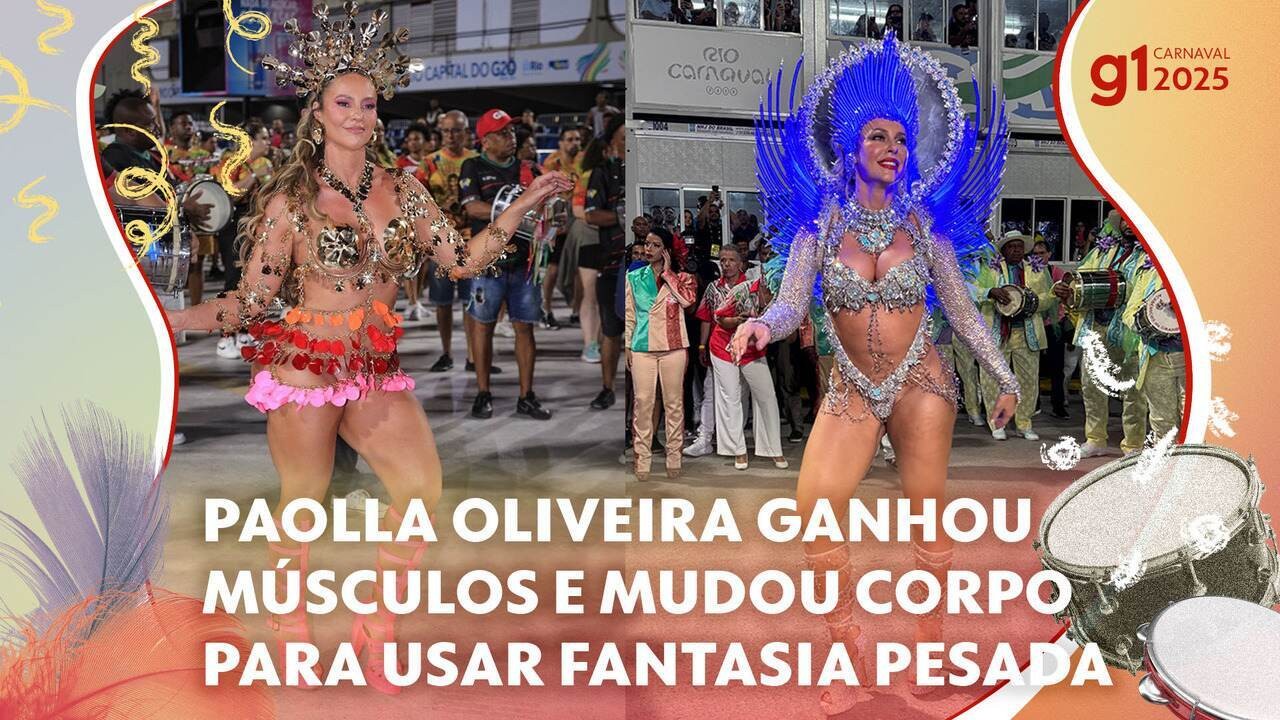 Paolla ganhou músculos e mudou corpo para sustentar fantasia