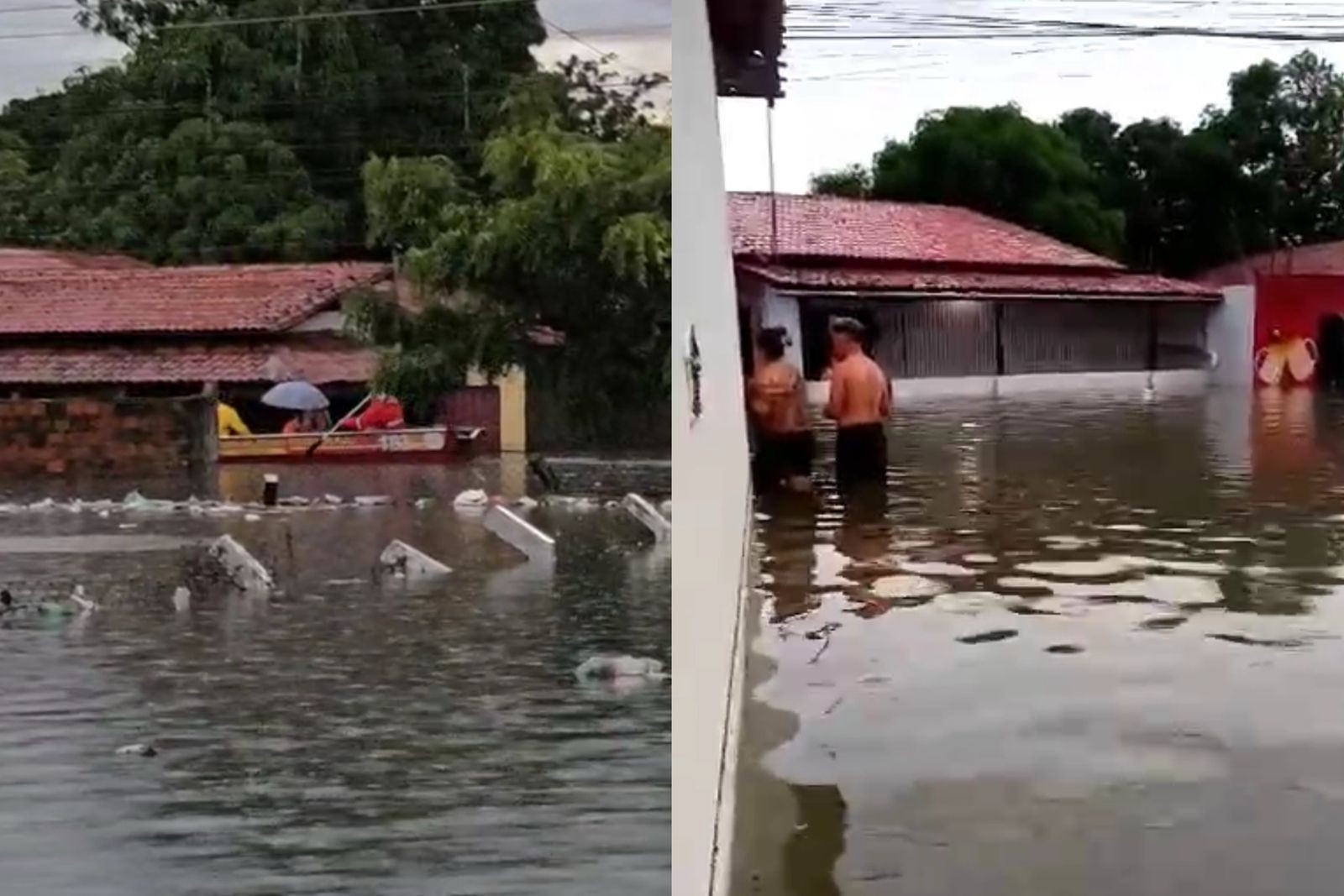 VÍDEO: ruas e avenidas ficam alagadas após temporal no litoral do Piauí